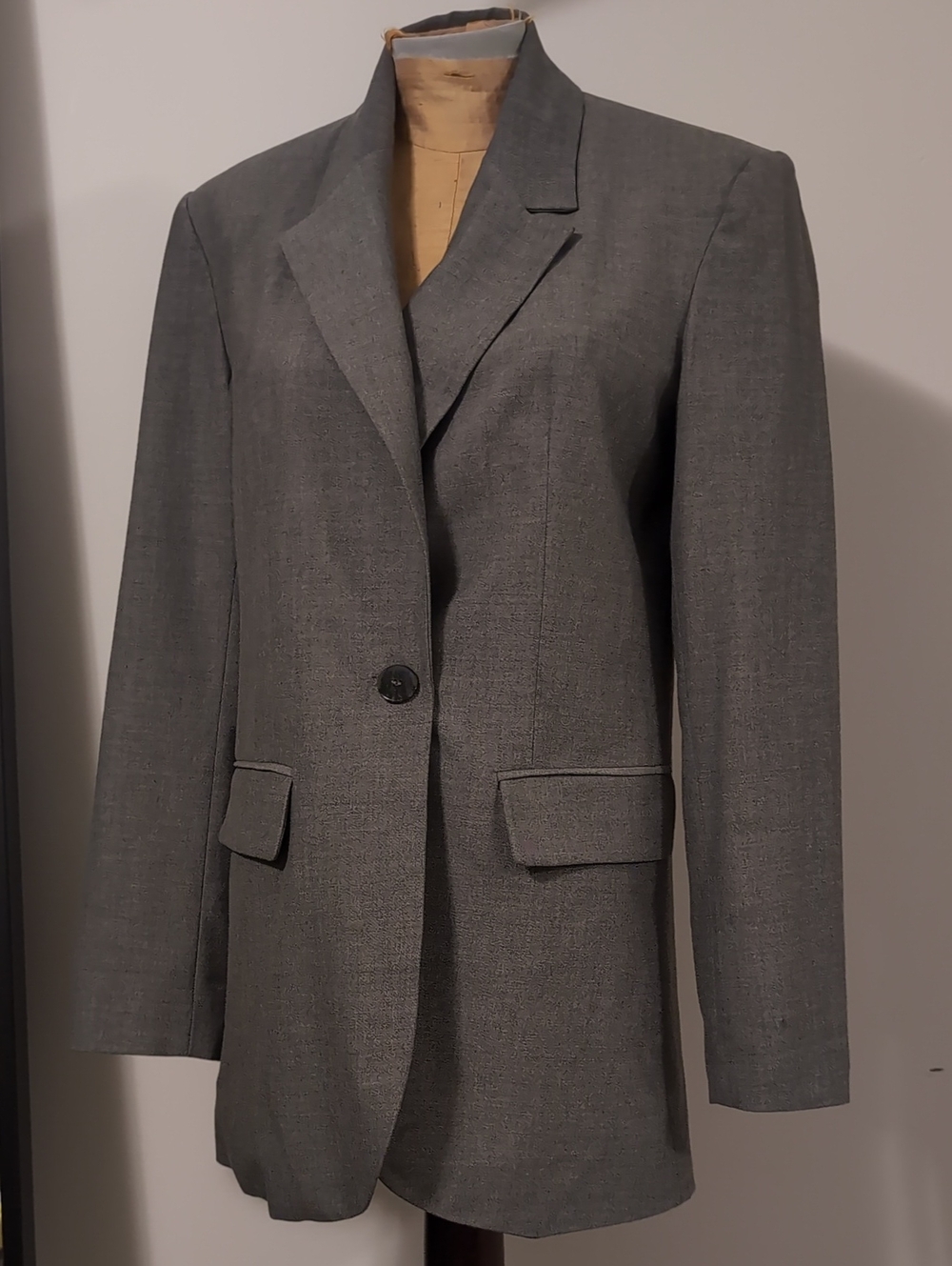 Zara Oversized Grey Blazer Size Small
